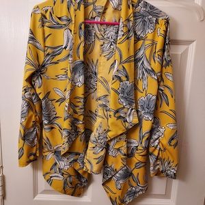 Yellow floral jacket